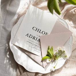 Convite de Casamento Mínimo Simples