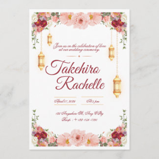 Convite de Casamento Moderno