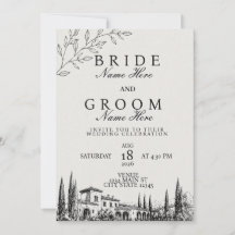 Convite de Casamento Moderno