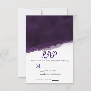 Convite de Casamento Moderno Dourado em Aquarela R