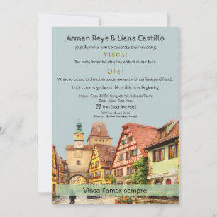 Convite de Casamento Moderno Elegância Viral Estét