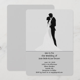 Convite de Casamento Moderno Elegante