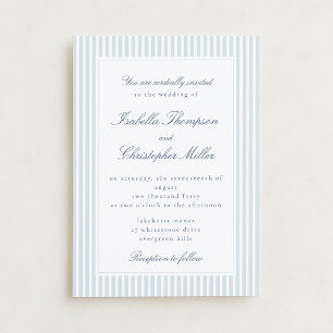 Convite de Casamento Moderno em Grafia com Listras