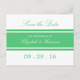 Convite de Casamento Moderno Verde Esmeralda Save