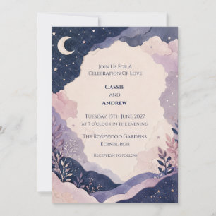 Convite de Casamento Montanha Lua Roxa