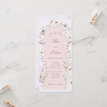 Convite de Casamento Móvel Floral Blush
