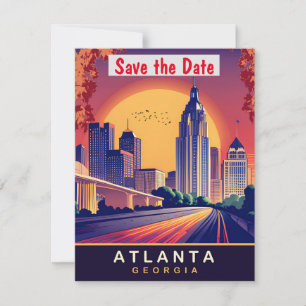 Convite de casamento na Estrada da Silhueta de Atl