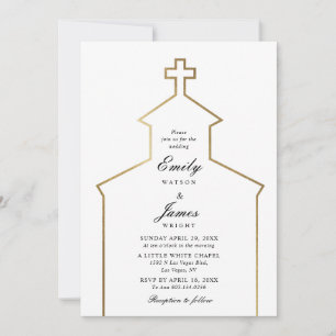 Convite de Casamento na Igreja Cruz Dourada
