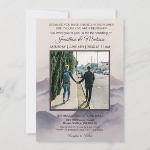 Convite de Casamento na Montanha Disponível para D