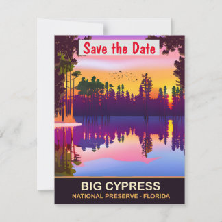 Convite de casamento na natureza Big Cypress Flori