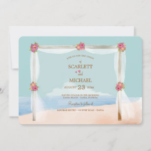 Convite de Casamento na Praia