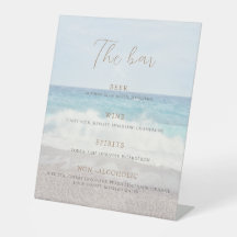 Convite de casamento na praia Casamento à beira-ma