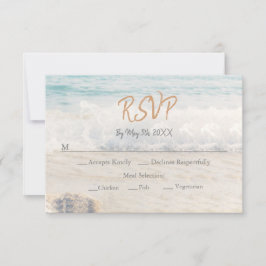 Convite de Casamento na Praia Casamento à Beira-Ma