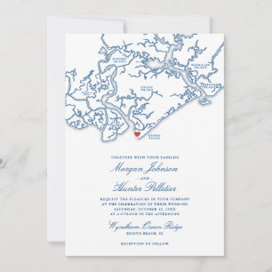 Convite de Casamento na Praia de Edisto Beach Ed
