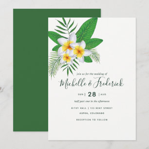 Convite de Casamento na Praia de Frangipani em Aqu