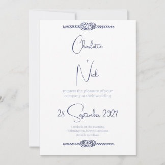Convite de Casamento Náutico