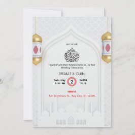 Convite de Casamento Nikah Islâmico