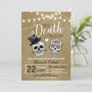Convite de Casamento no Chuveiro Nupcial de Hallow