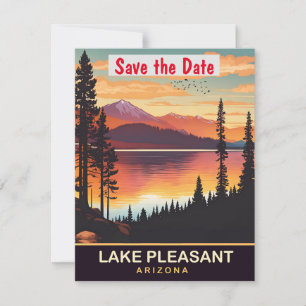 Convite de casamento no deserto do Lago Pleasant A