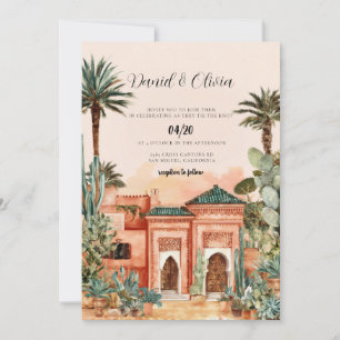 Convite de casamento no destino Marrocos