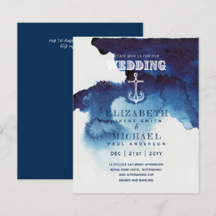 CONVITE DE CASAMENTO NO EXTERIOR COM TEMA NÁUTICO