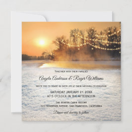 Convite de Casamento no inverno das Luzes de Cadei