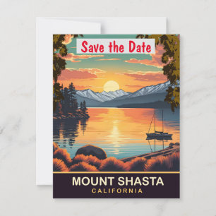 Convite de casamento no pico Mount Shasta Califórn
