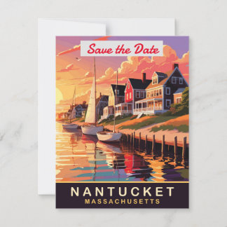 Convite de Casamento no Porto de Nantucket Massach