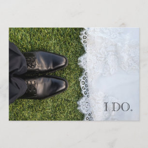 Convite de casamento Noiva e Groom