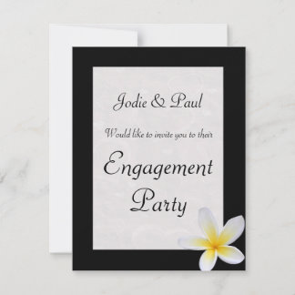 Convite de Casamento - Noivado - Frangipani Preto