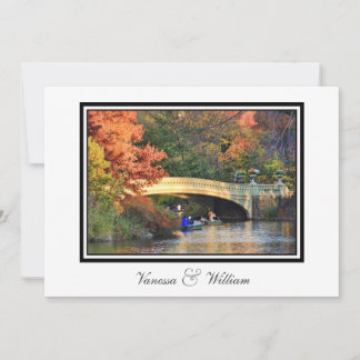Convite de Casamento NYC Skyline Central Park Bow