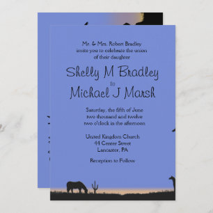 Convite de Casamento Ocidental