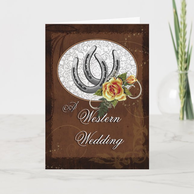 Convite de Casamento Ocidental (Frente)