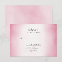 convite de casamento ombre rosa rsvp