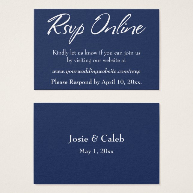 Convite de Casamento Online Inserir Branco Script  (Frente & Verso)