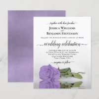 Convite de casamento ORÇAMENTAL Rosa de Reflexão