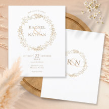 Convite de Casamento Orçamento Laurel Garland