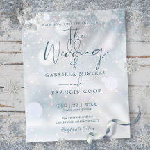 Convite de Casamento Orçamento Natal no Inverno