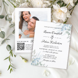 Convite de Casamento Orçamento Sábio Verde Eucalip