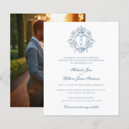 Convite de Casamento Orçamento Vintage Crista Regê