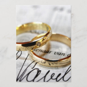 convite de casamento ou aceitação