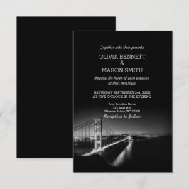 Convite De Casamento Ouro Para San Francisco