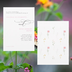 Convite de Casamento Pais da Noiva Splash of Sprin