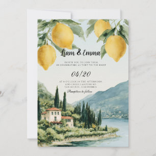 Convite de Casamento paisagem Villa Florença Itáli