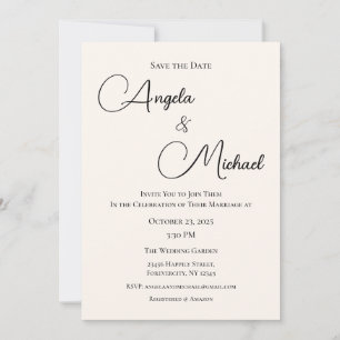 Convite De Casamento, Papel de carta De Casamento