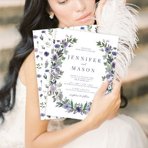 Convite de casamento para floricultura de água