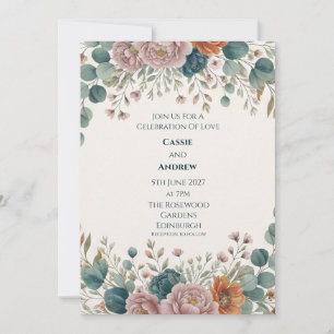 Convite de Casamento para Jardim com Chinoiserie A