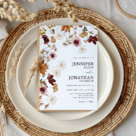 Convite de Casamento para Jardim de Flores Silvest