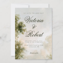 Convite de Casamento para Jardim Romântico