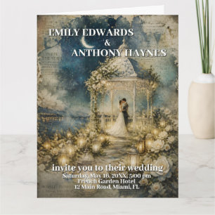 Convite de Casamento para Jardim Romântico
